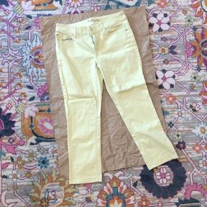 DONATED Pale Lemon-Lime Jeans